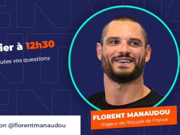 Florent Manaudou et Alain Bernard en live sur instagram le lundi 29 janvier à 12h30 sur le compte du Giant Open